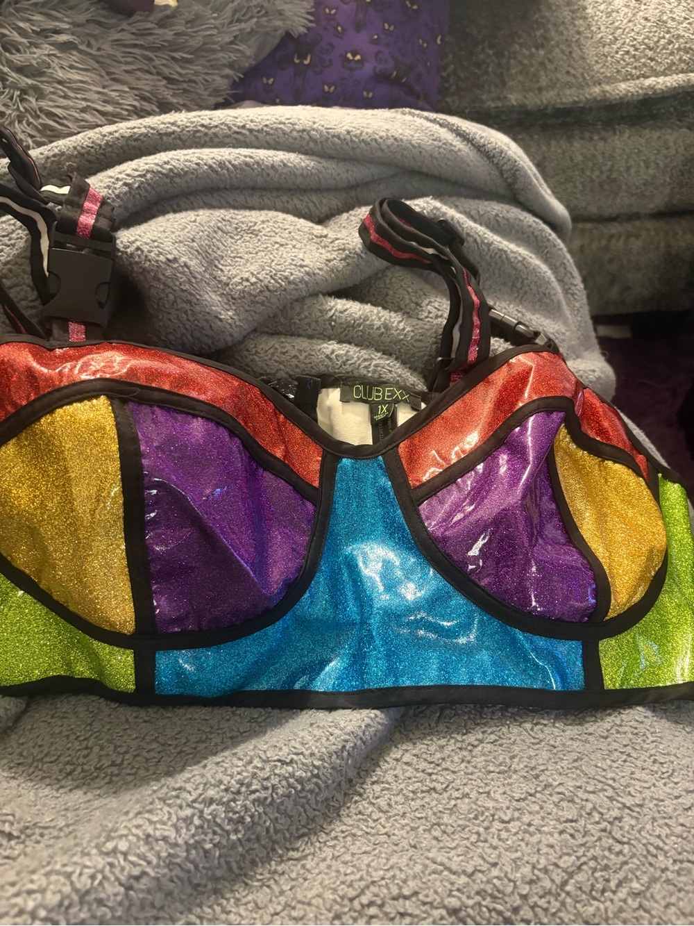 Multicolor Glitter Women’s corset
